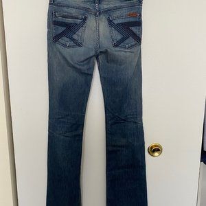 7 For All Mankind Blue Flynt Jeans Sz 26